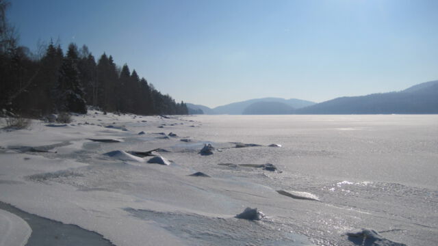 Der zugefrorene Schluchsee Der zugefrorene Schluchsee