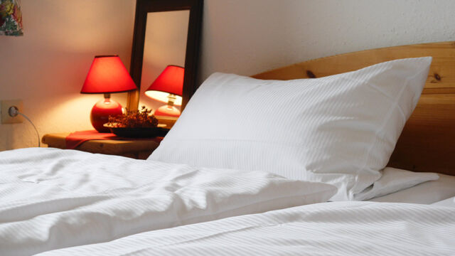 Ferienwohnung Gartenblick: Doppelbett Ferienwohnung Gartenblick: Doppelbett