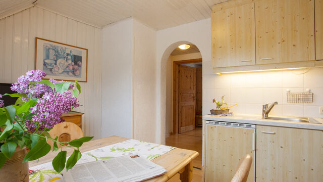 Ferienwohnung Gartenblick: Küche und Flur Ferienwohnung Gartenblick: Küche und Flur